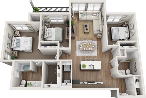 Glacier Run Summit floor plan